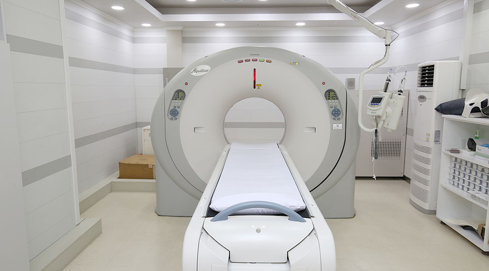 인본병원 파주운정점 3층 영상의학과 CT검사실 입니다.