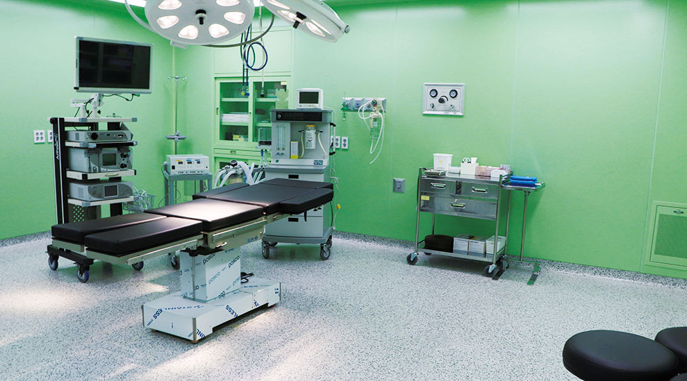 인본병원 파주운정점 5층 무균청정수술센터 수술실 입니다.